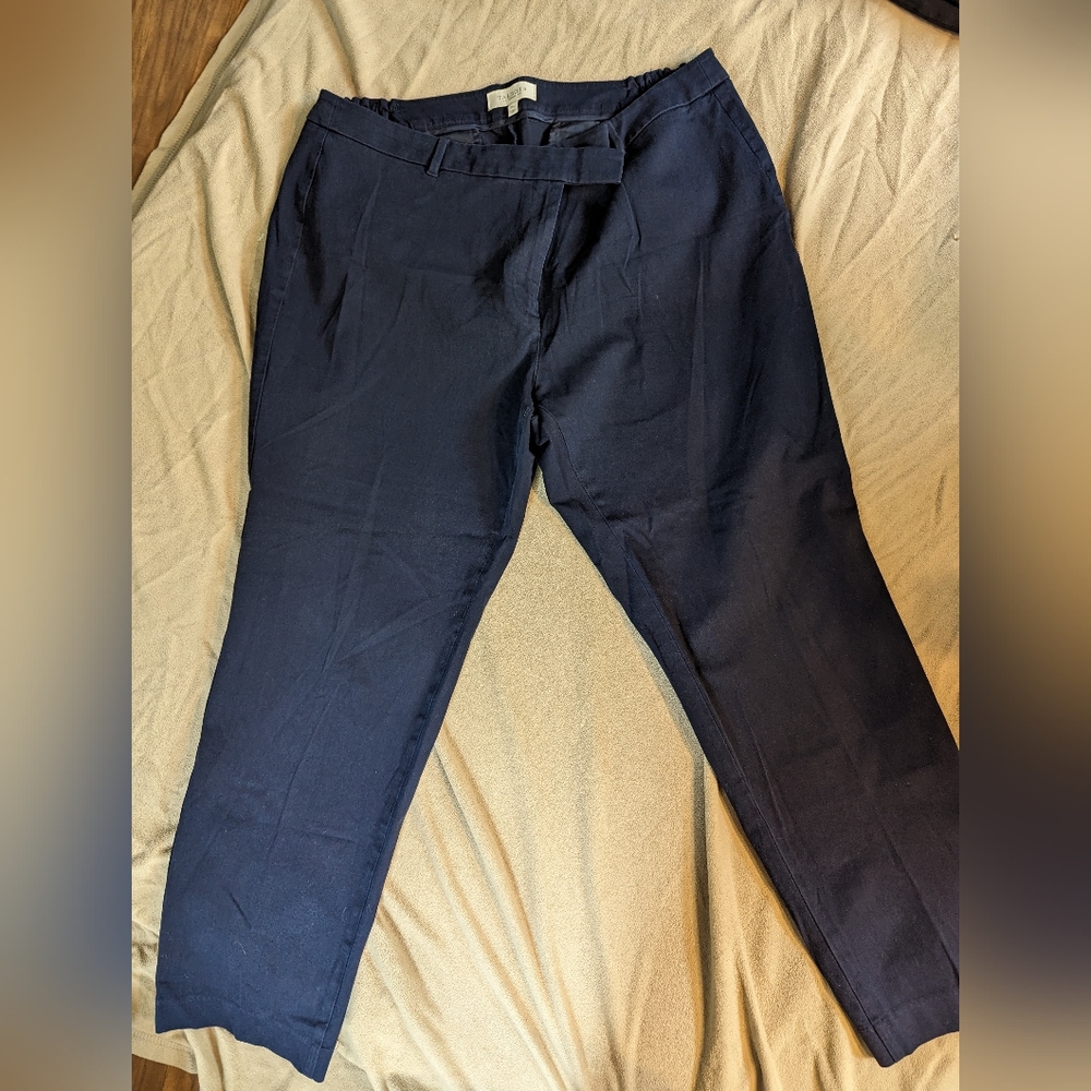 Talbots 18w navy pants